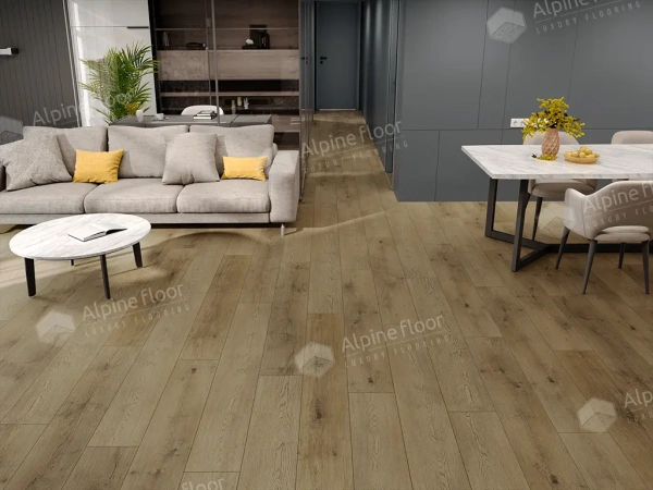 Инженерная кварц-виниловая плитка Alpine floor Премиум 12 (PREMIUM 12) Дуб Альто ECO 24-1